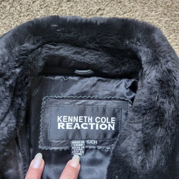 Kenneth Cole Reaction Lambskin Leather Jacket, RN 54163 - Picture 2 of 11